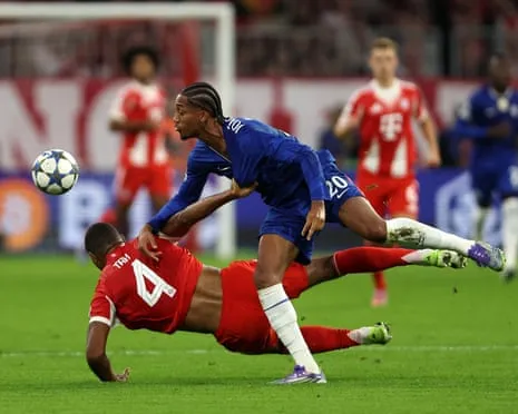 Chelsea's manager rages as the German giants defender Jonathan Tah escapes sending-off during Champions League loss